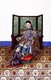 China: Hand-painted representation of master and servant in 19th century Qing Dynasty high society