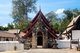 Thailand: Front gate and viharn, Wat Lai Hin, Lampang Province